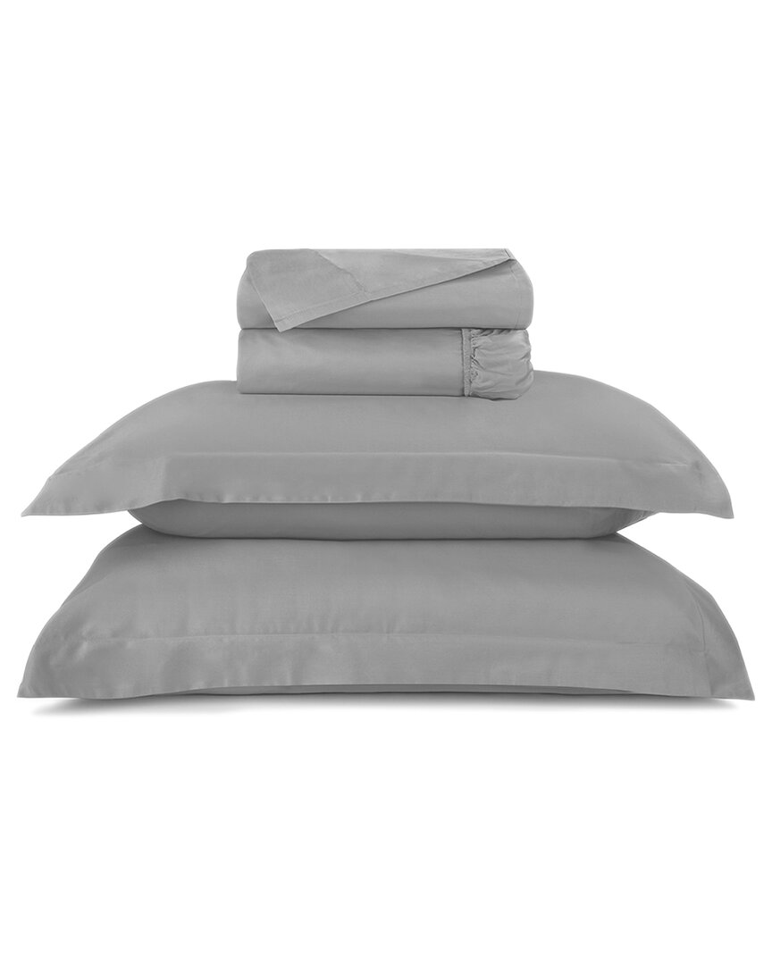 Hotel Collection Vendee 500tc Cotton Sateen Sheet Set In Silver