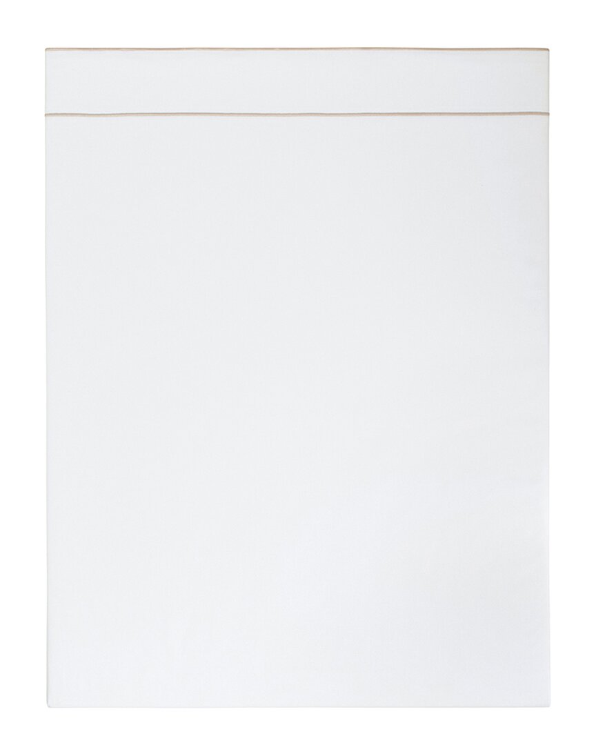 Anne De Solene Anne De Solène 200 Thread Count Louvre Flat Sheet In White