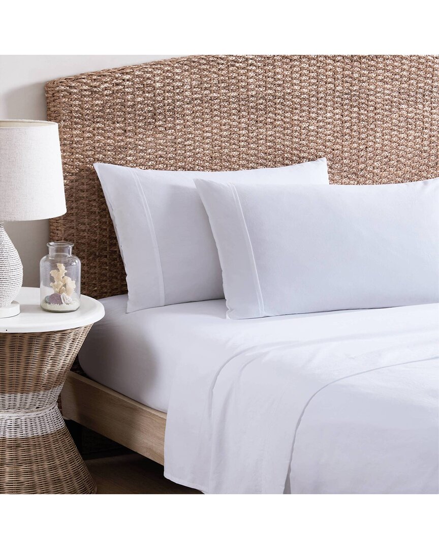 Tommy Bahama Solid 100% Cotton Percale Sheet Set W