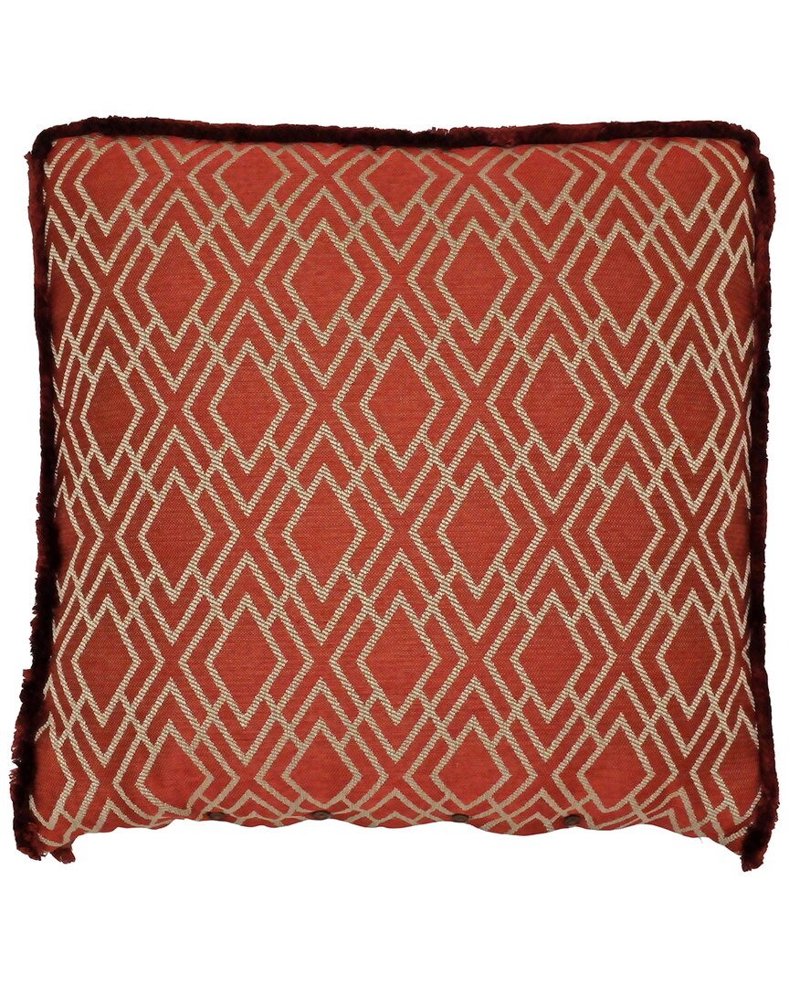 Rose Tree Harrogate Fringed Geometric Reversible Euro Sham