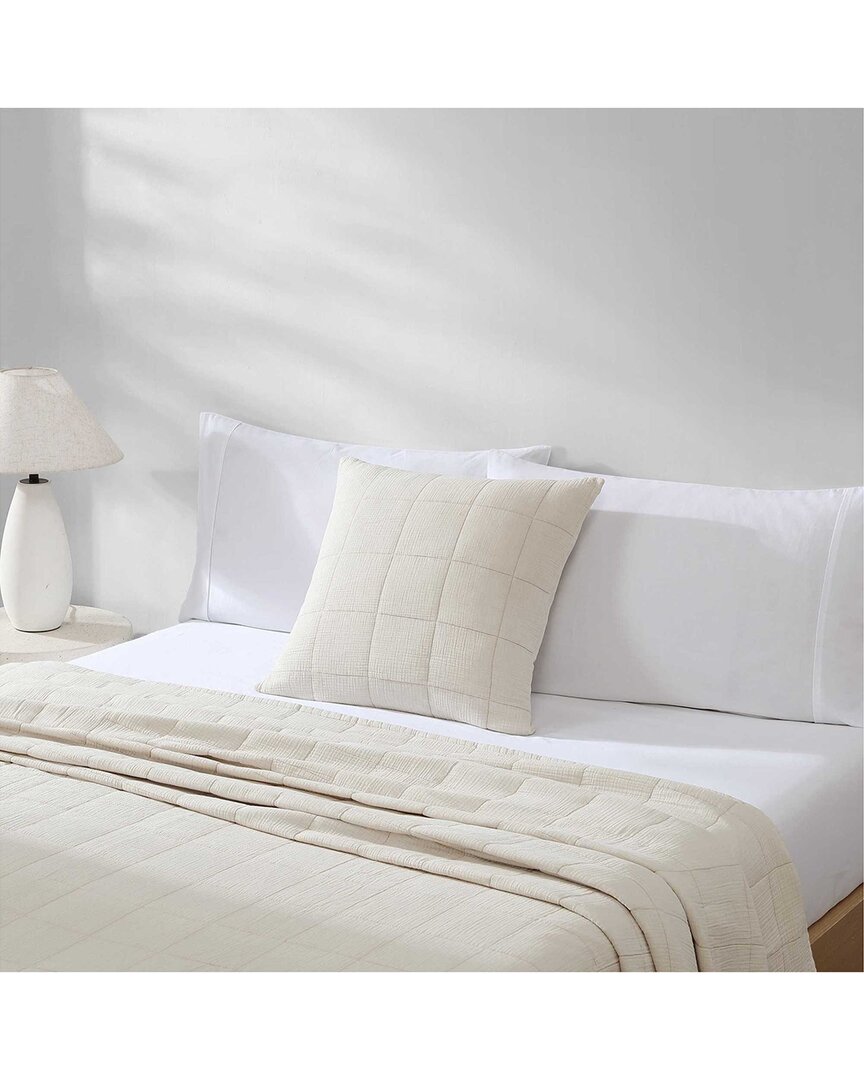 Calvin Klein Solid Cotton Gauze Pillow Cover In White