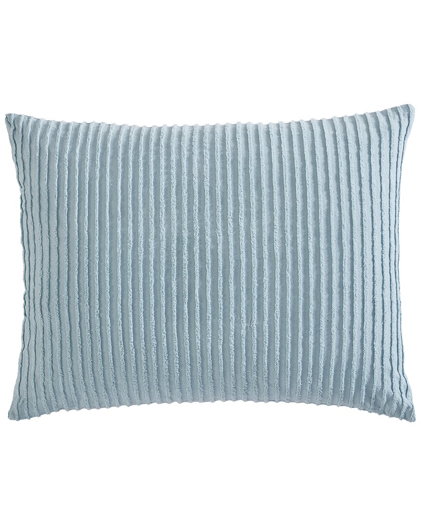 Beatrice Home Fashions Channel Chenille Sham In Blue