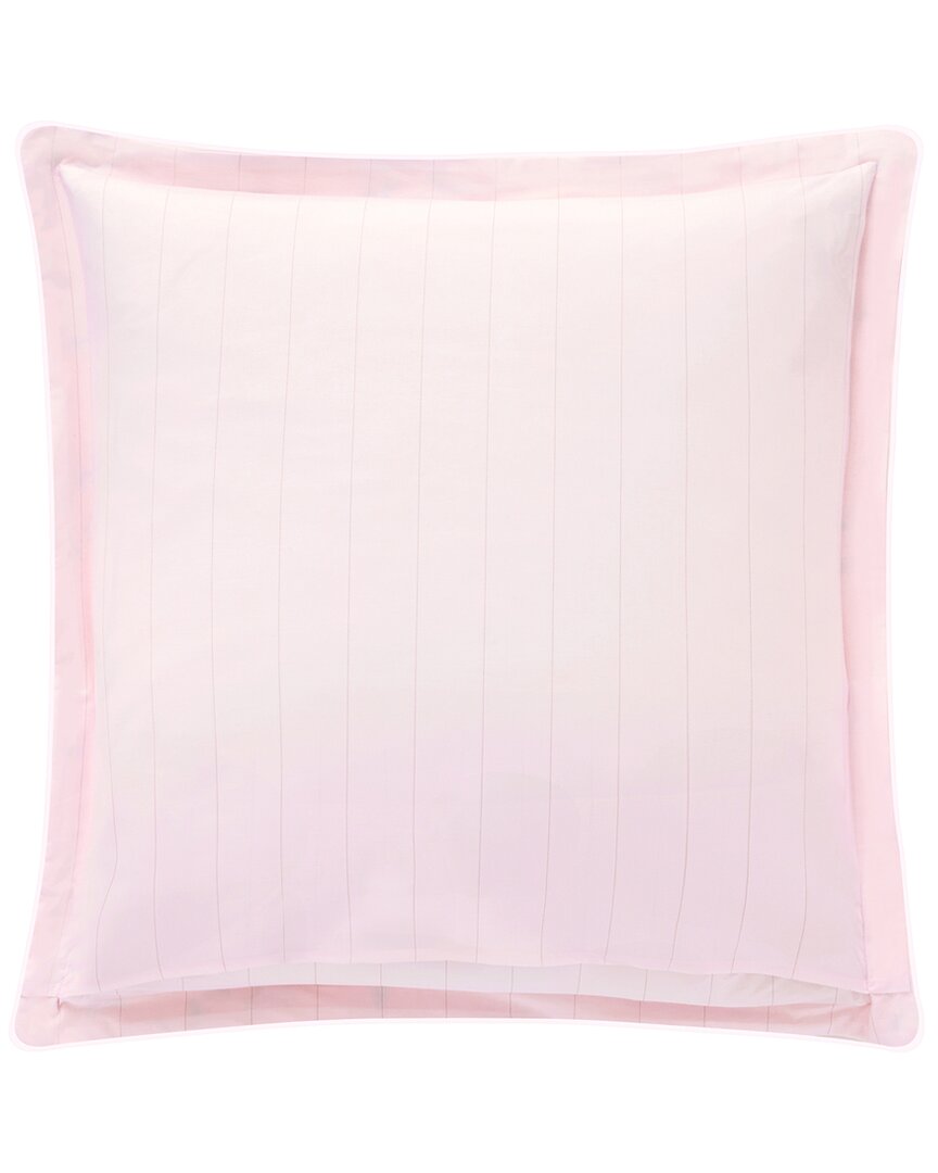 Anne De Solene Anne De Solène Nature Organic Percale Reversible Euro Sham In Pink