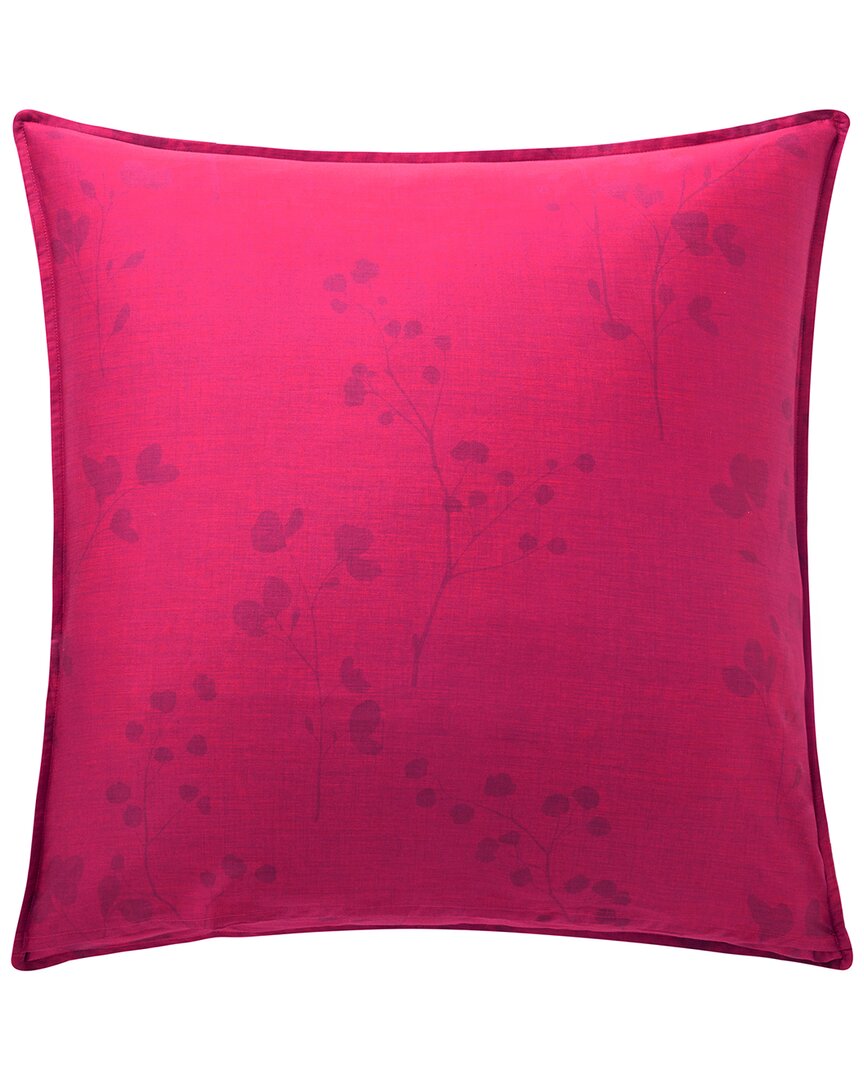 Anne De Solene Anne De Solène 300 Thread Count Minimaliste Organic Sateen Reversible Euro Sham In Purple