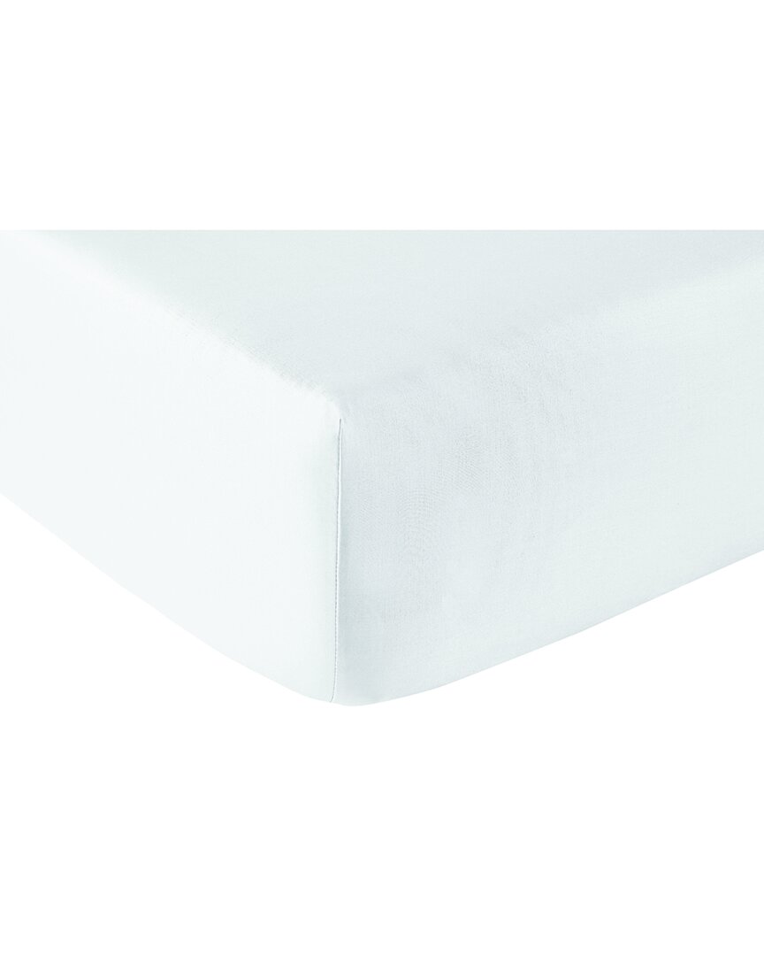 Anne De Solene Anne De Solène 300 Thread Count Concorde Sateen Fitted Sheet In White