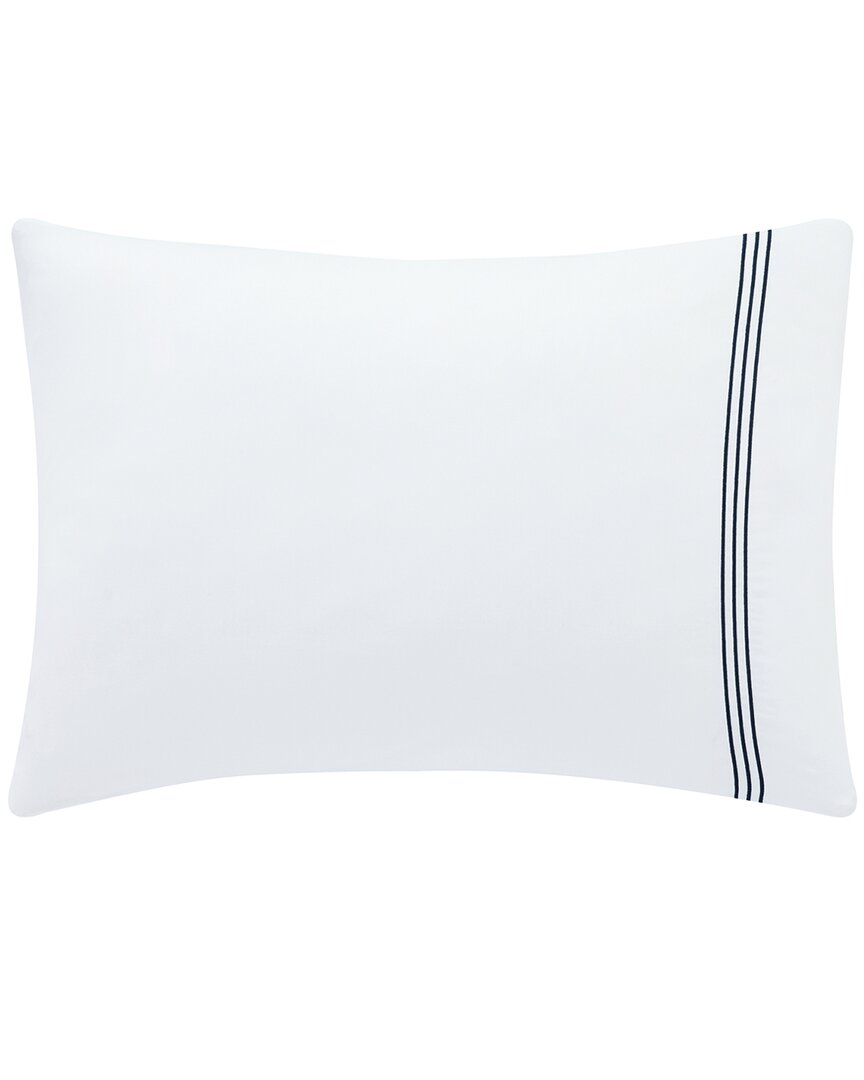 Anne De Solene Anne De Solène 300 Thread Count Concorde Sateen Embroidered Sham In White