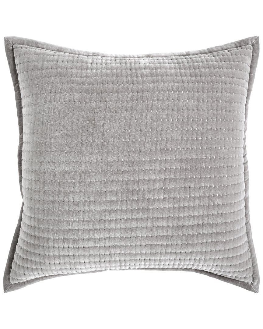 Orchids Lux Home Milton Channel Stitched Velvet Coverlet Euro Sham