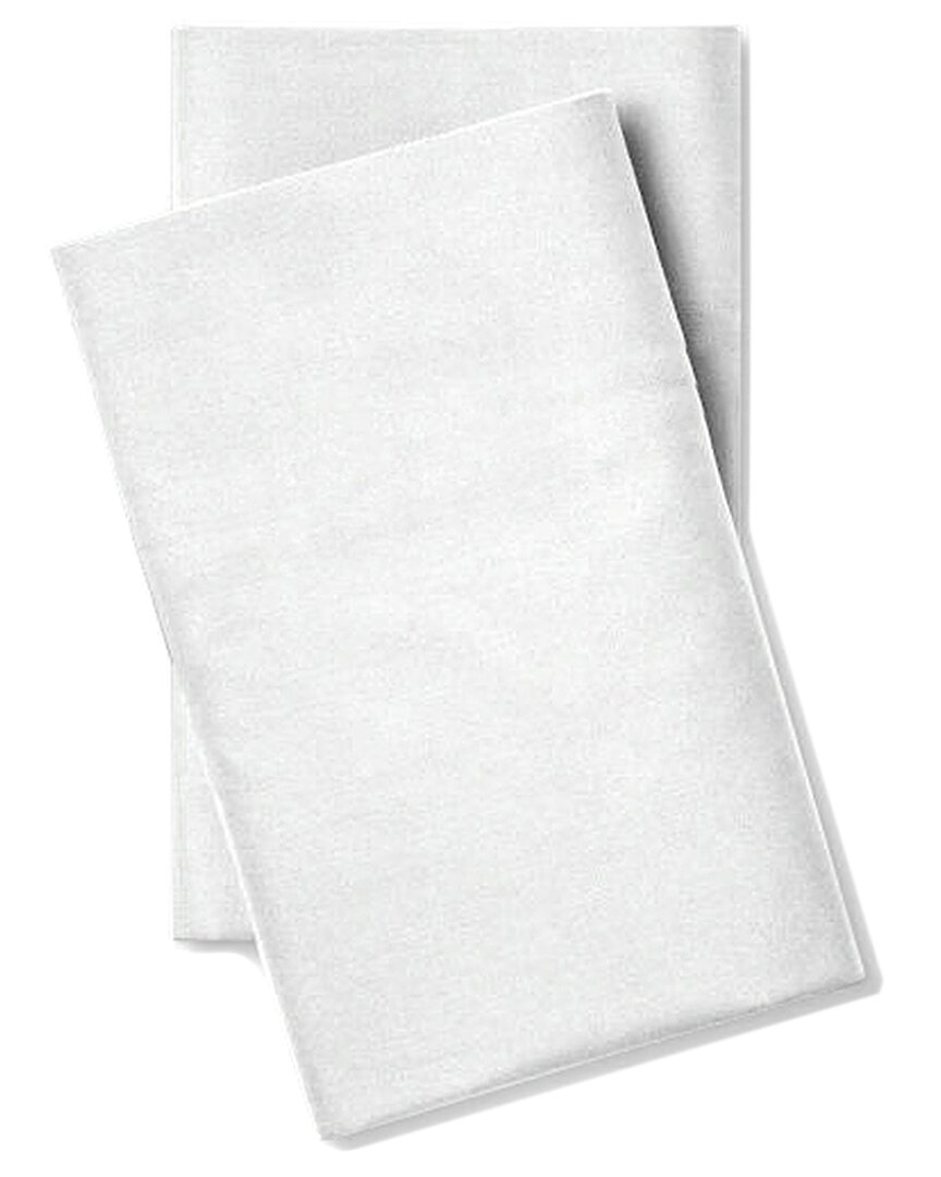 Pillow Guy Classic Cool & Crisp 100% Cotton Percale Pillow Case Set In White