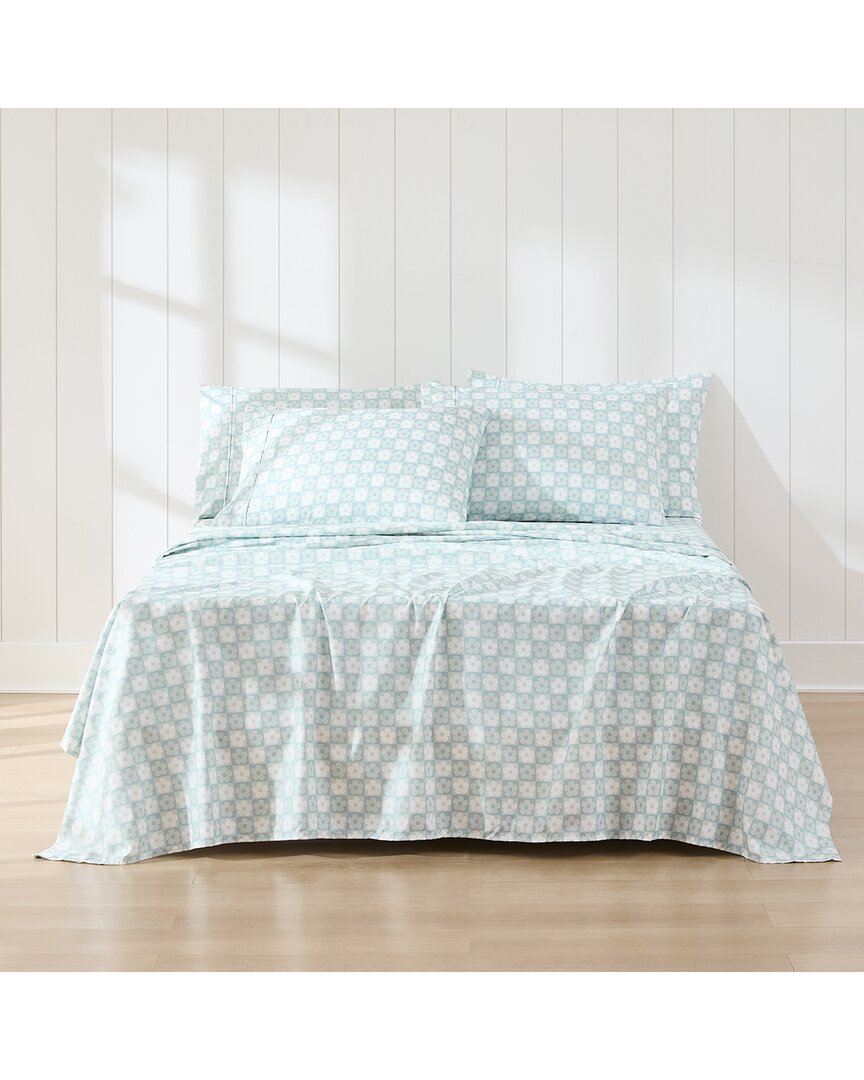 Lush Decor Lush Décor Botanical Leaf & Floral Sheet Set In Blue