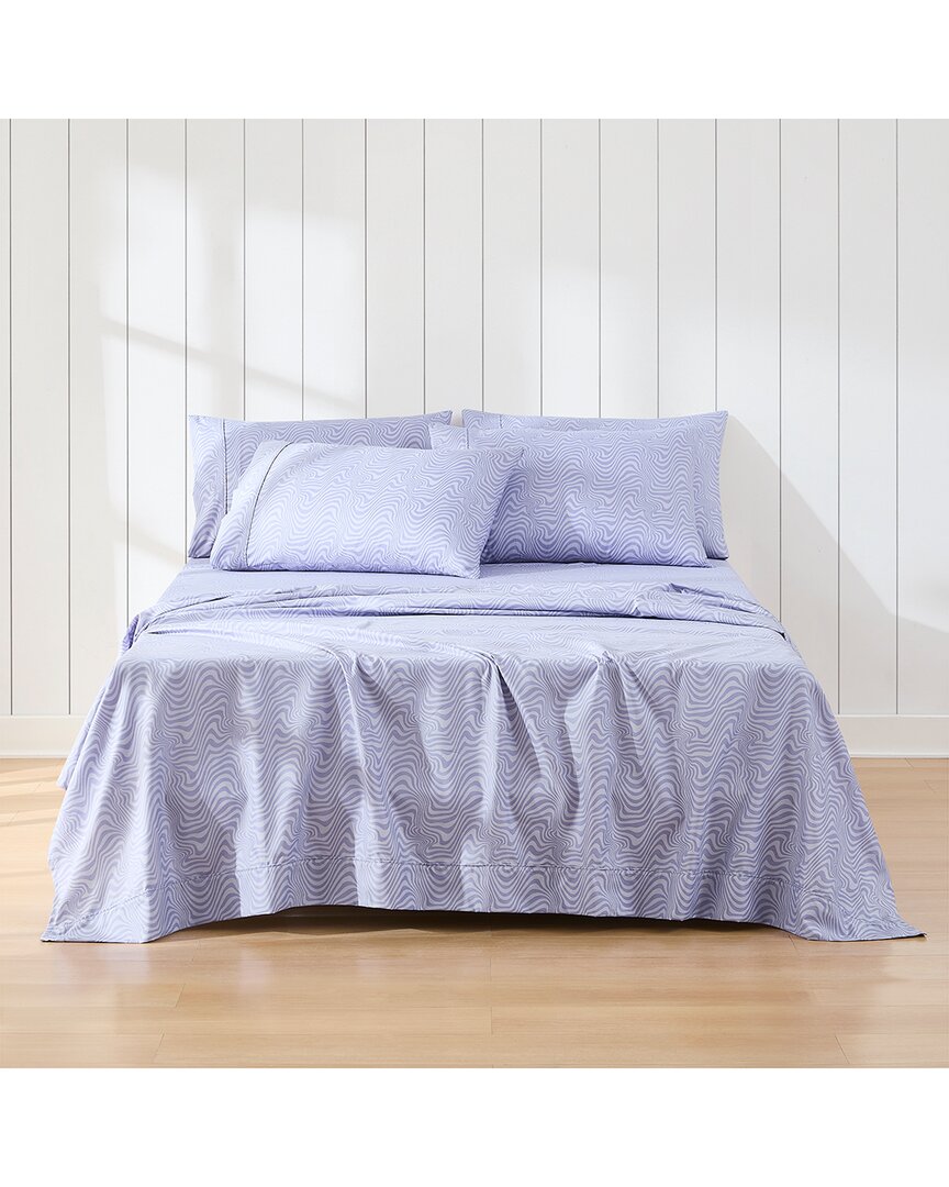Lush Decor Lush Décor Retro Waves Sheet Set In Blue