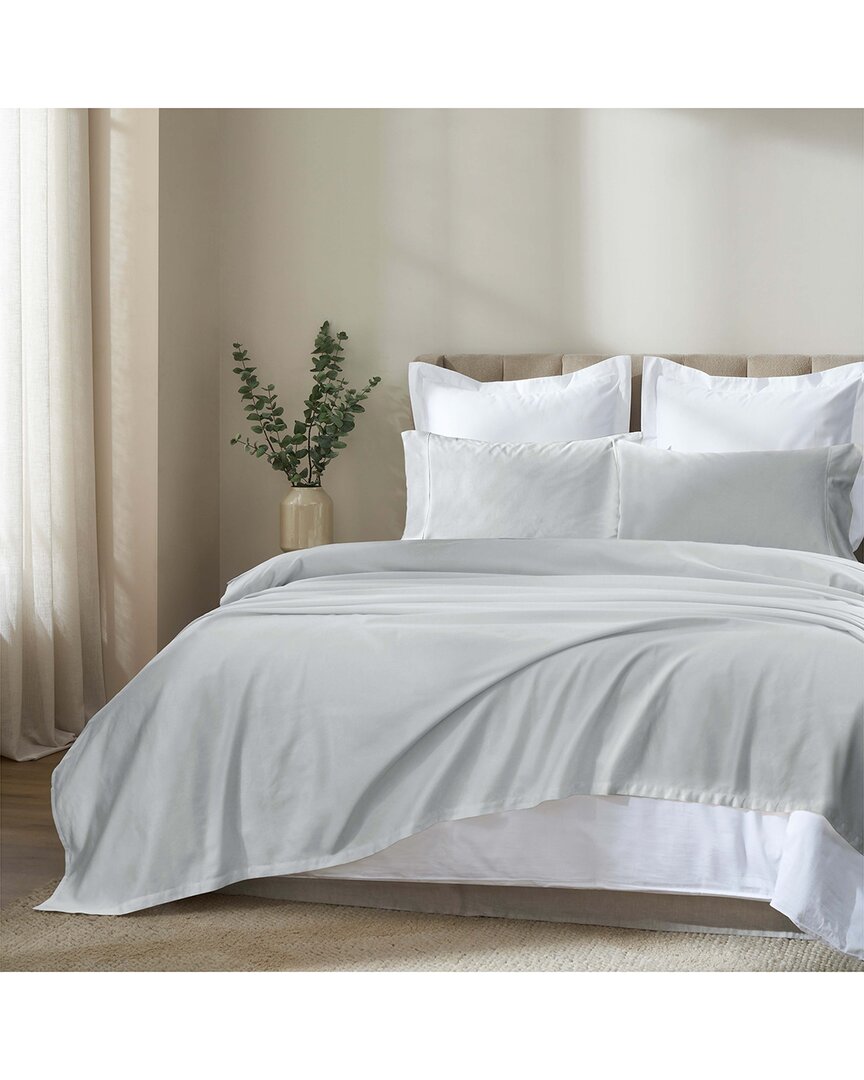 Superior 500 Thread Count Apus 100% Cotton Perfect Fit Deep Pocket Sheet Set In Gray