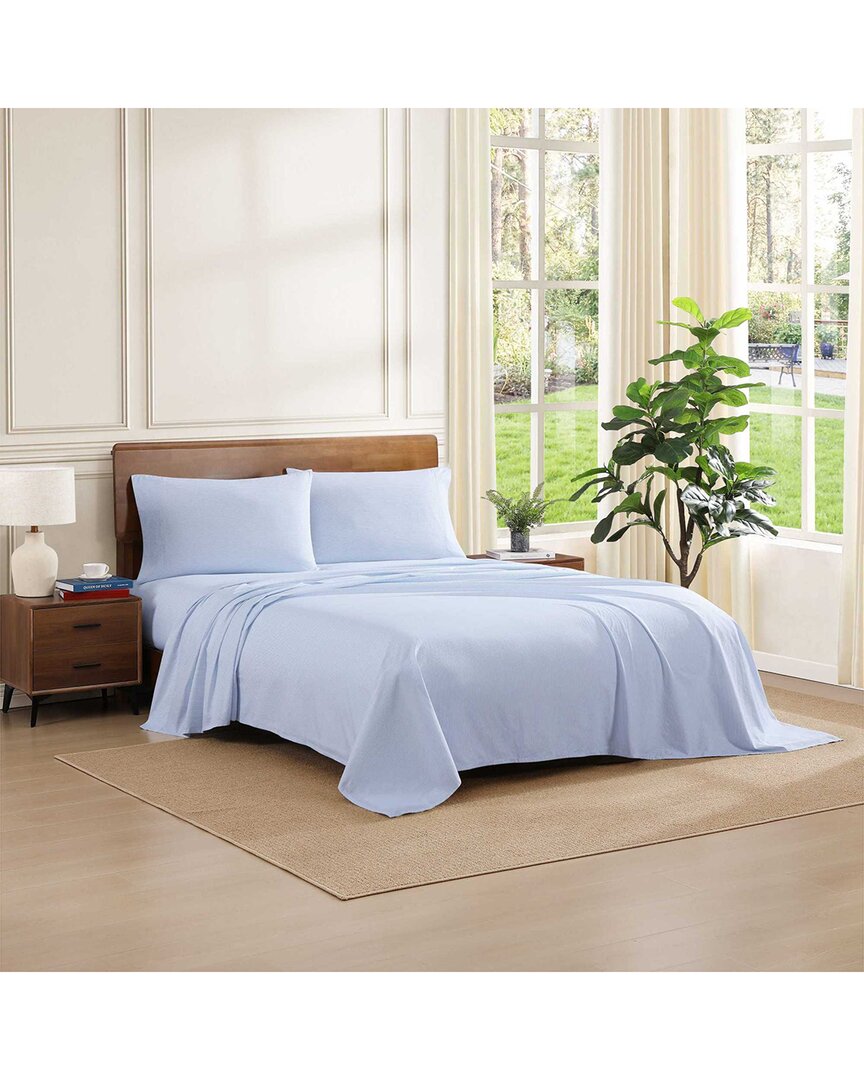 Tommy Hilfiger Ithaca Flag Stripe Cotton Percale Sheet Set In Blue