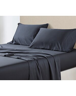 MelangeHome 350TC Sateen Bamboo Single Pleated Sheet Set seen on Access Hollywood/All-Access deals