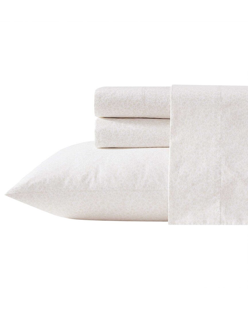 Laura Ashley Chelsie Vine 100% Cotton Percale Sheet Set