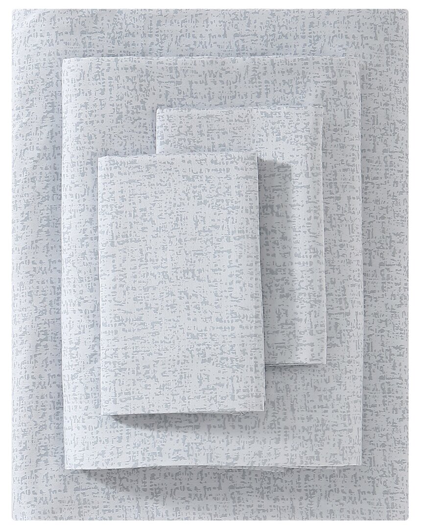 Vera Wang 4pc Fragments Sateen Sheet Set In Grey