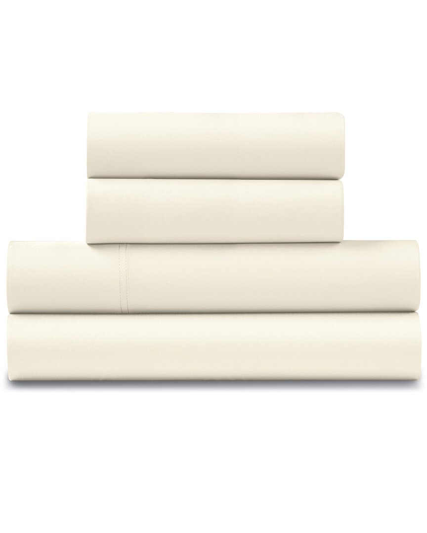 Ella Jayne Smooth & Silky 500tc 4pc Cotton Sheet Set In Sand