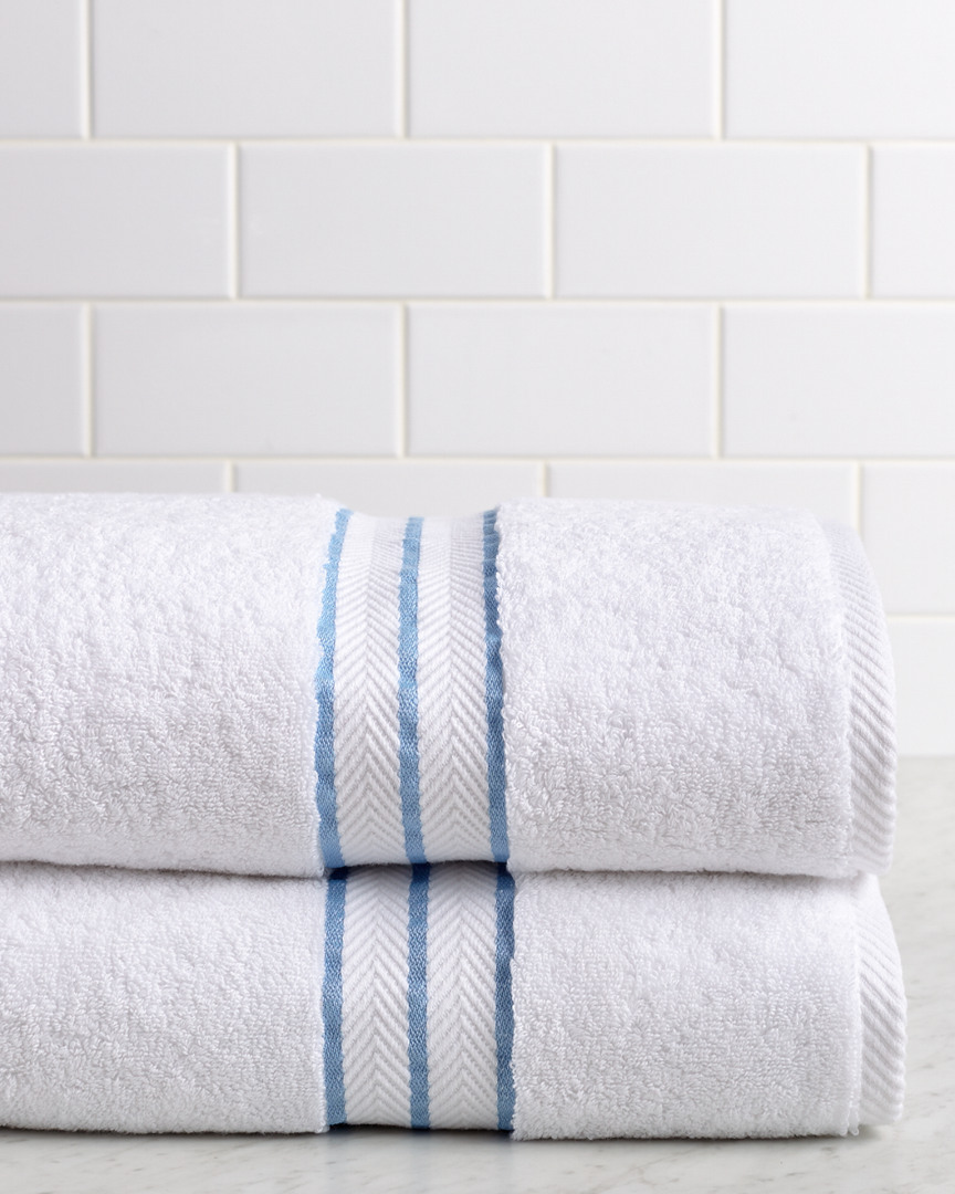 Superior Solid Long-staple Combed 2pc Bath Towel Set