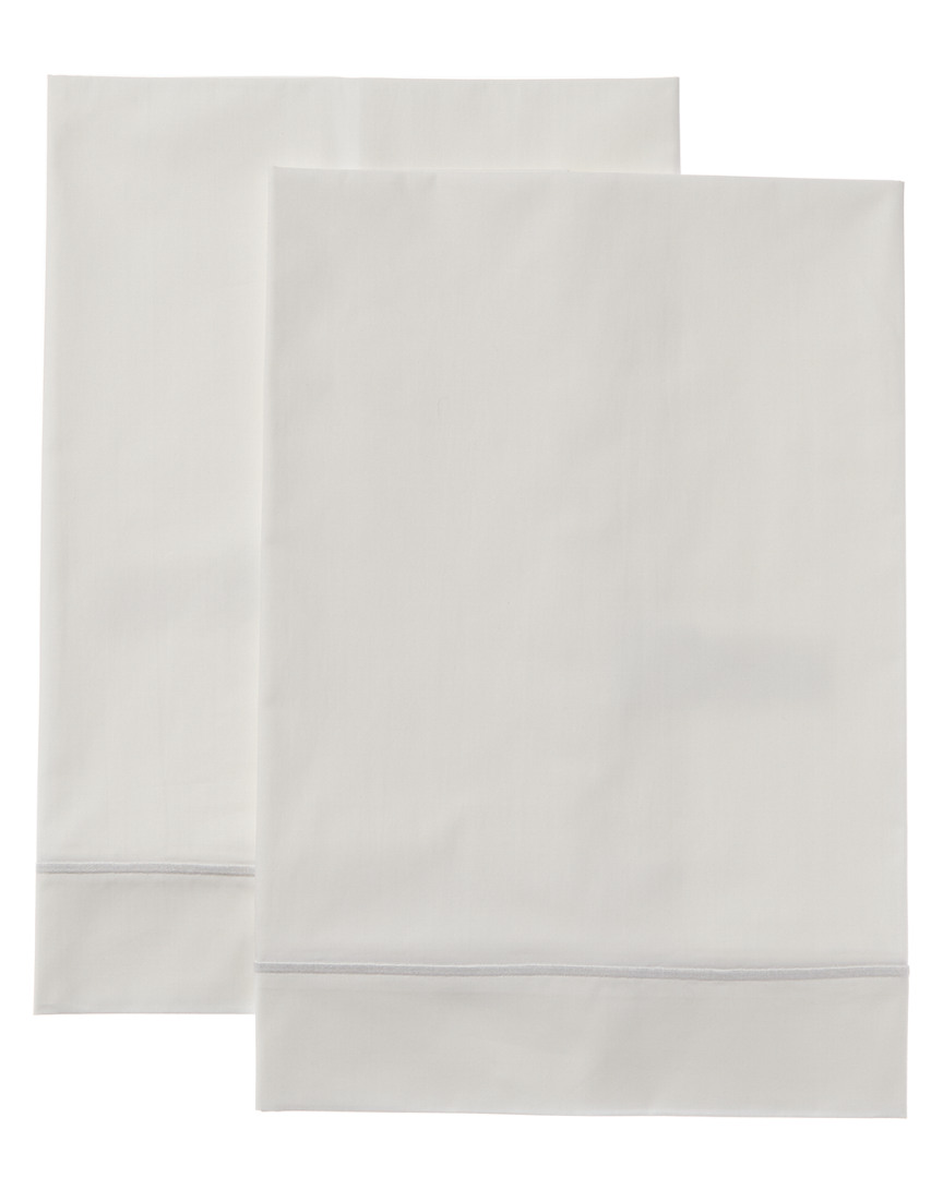 Shop Frette One Bourdon White Pillowcase Set
