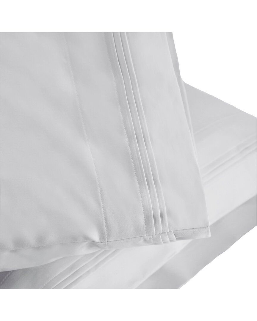 Superior 1500 Thread Count 2pc Solid Pillowcase Set In Platinum