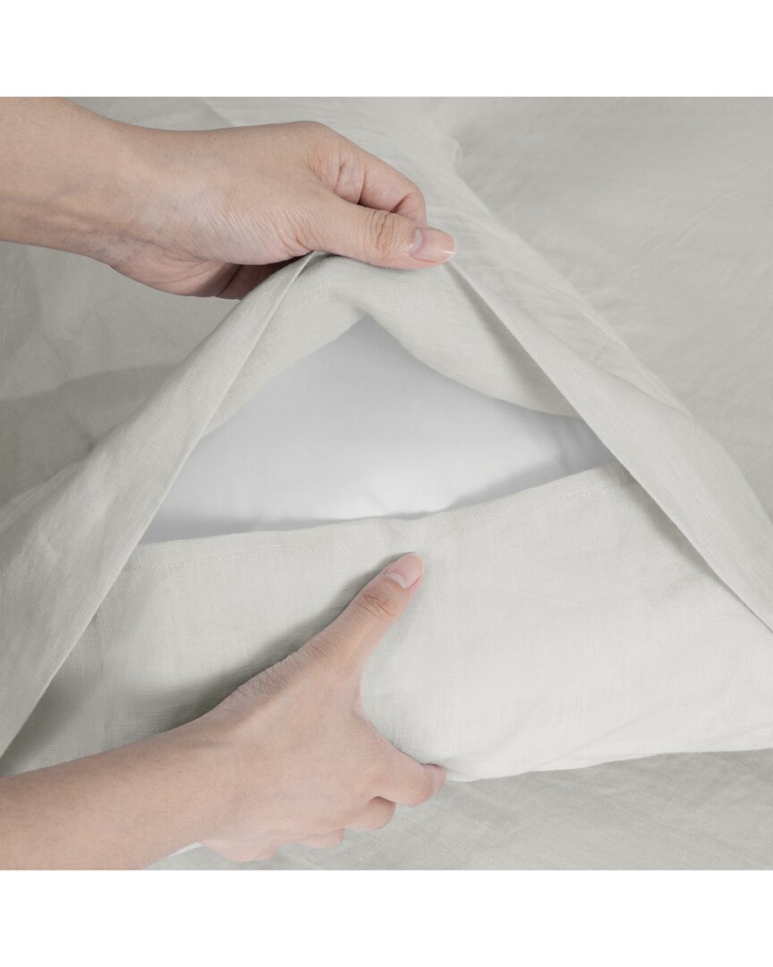 Awesome Home Linen Solid Sheet Set In Gray