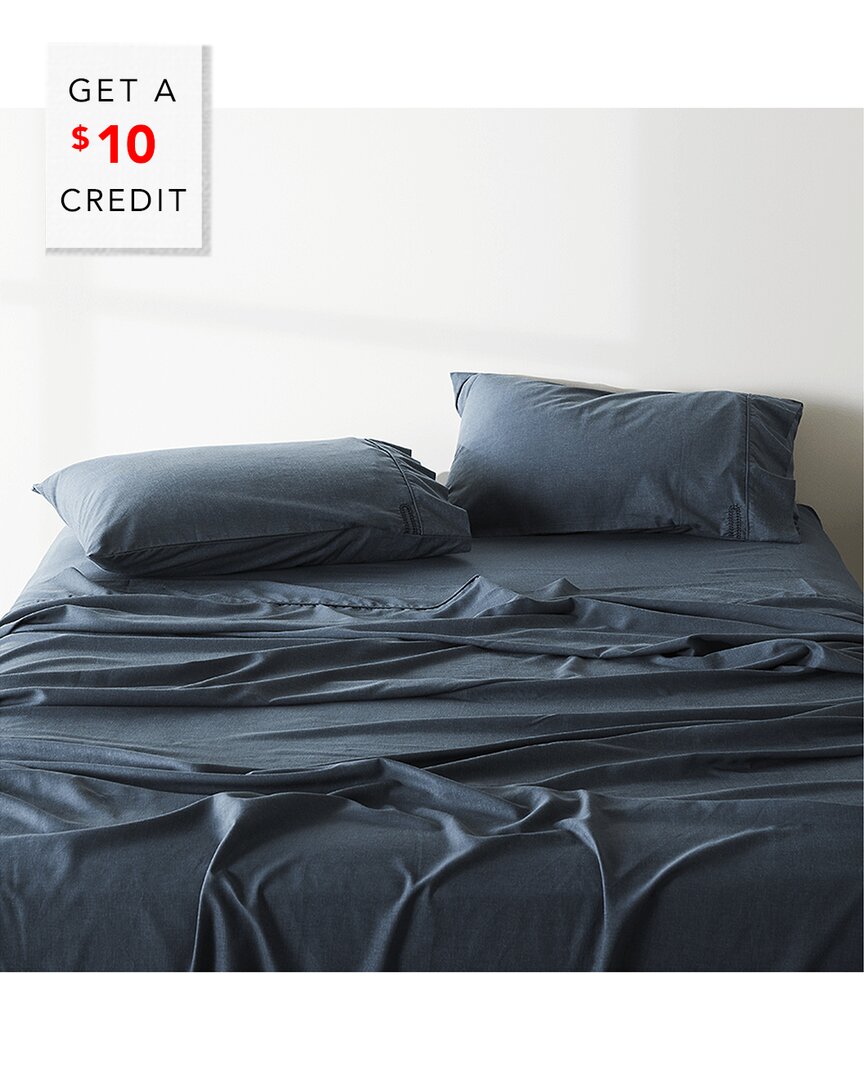 Ettitude Linen+ Pillowcase Set With $10 Credit In Yellow