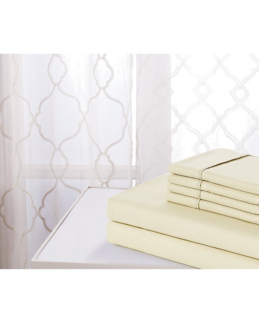 Bamboo Comfort Luxury Chevron Embossed Sheet Set