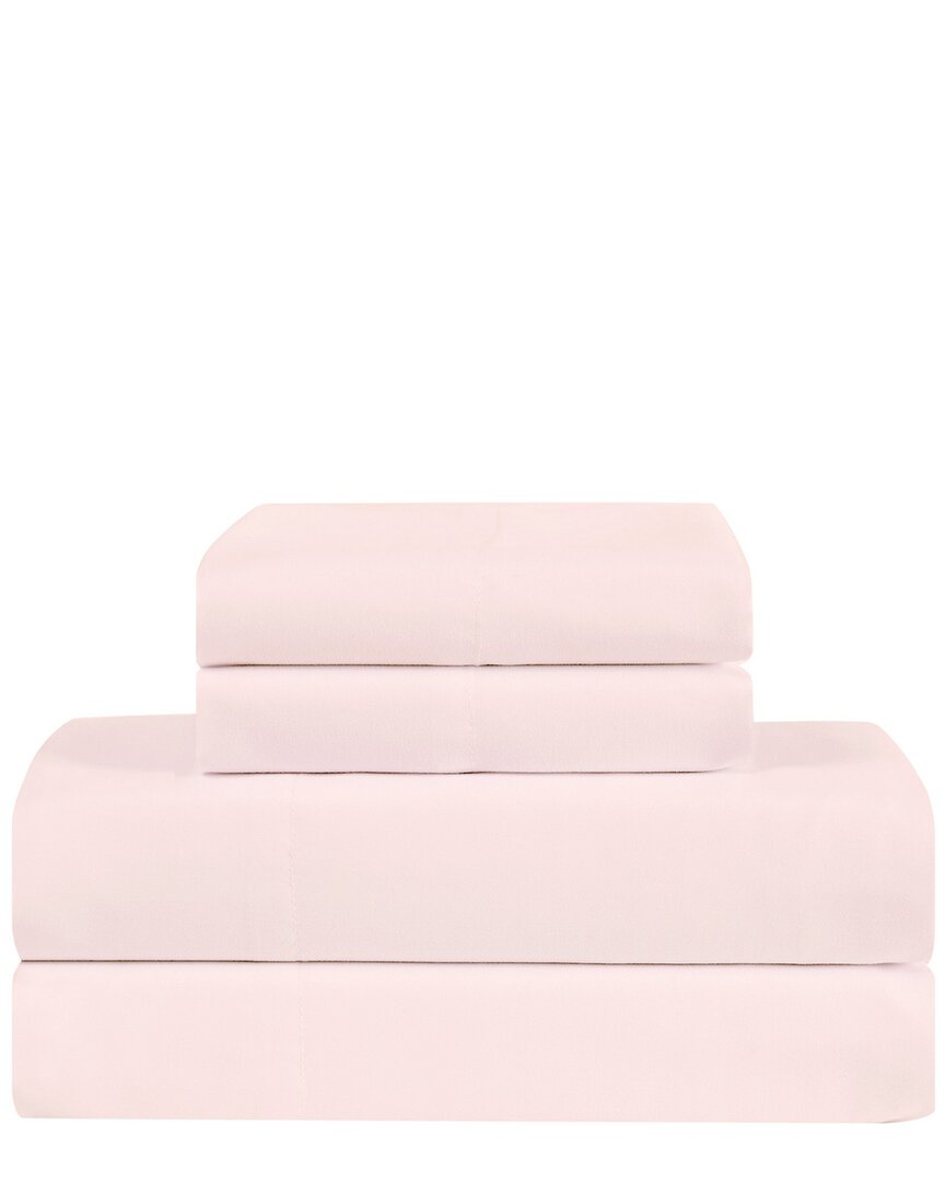 Truly Calm Antimicrobial 200tc Sheet Set In Pink