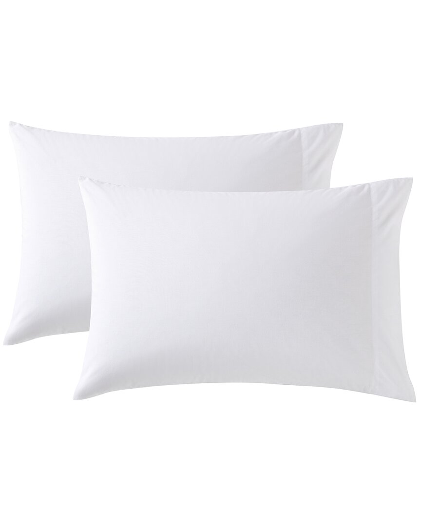 Nautica Set Of 2 Solid Percale Pillowcases In White
