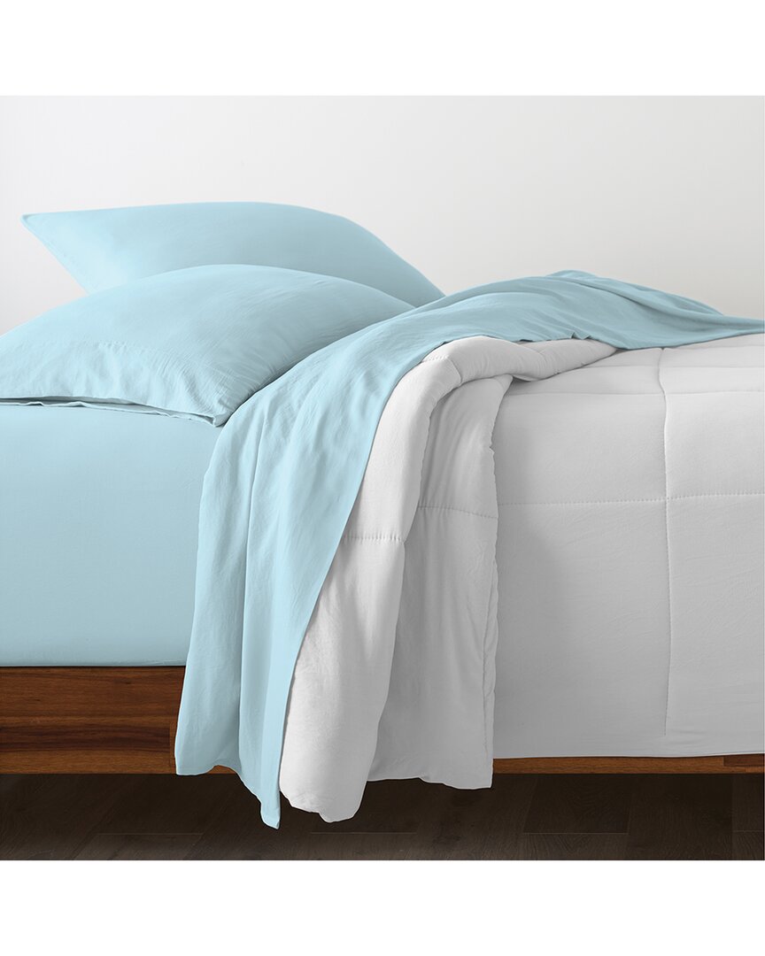 Ella Jayne 100% Cotton Percale Cool And Crisp Pillowcase Set In Blue