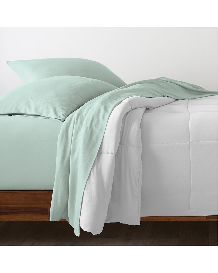 Ella Jayne 100% Cotton Percale Cool And Crisp Pillowcase Set In Green