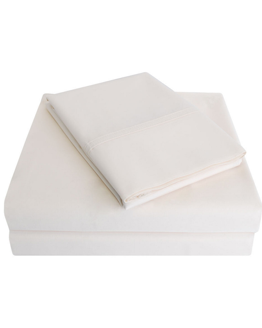 Superior Solid 300 Thread Count Percale Deep Pocket Sheet Set