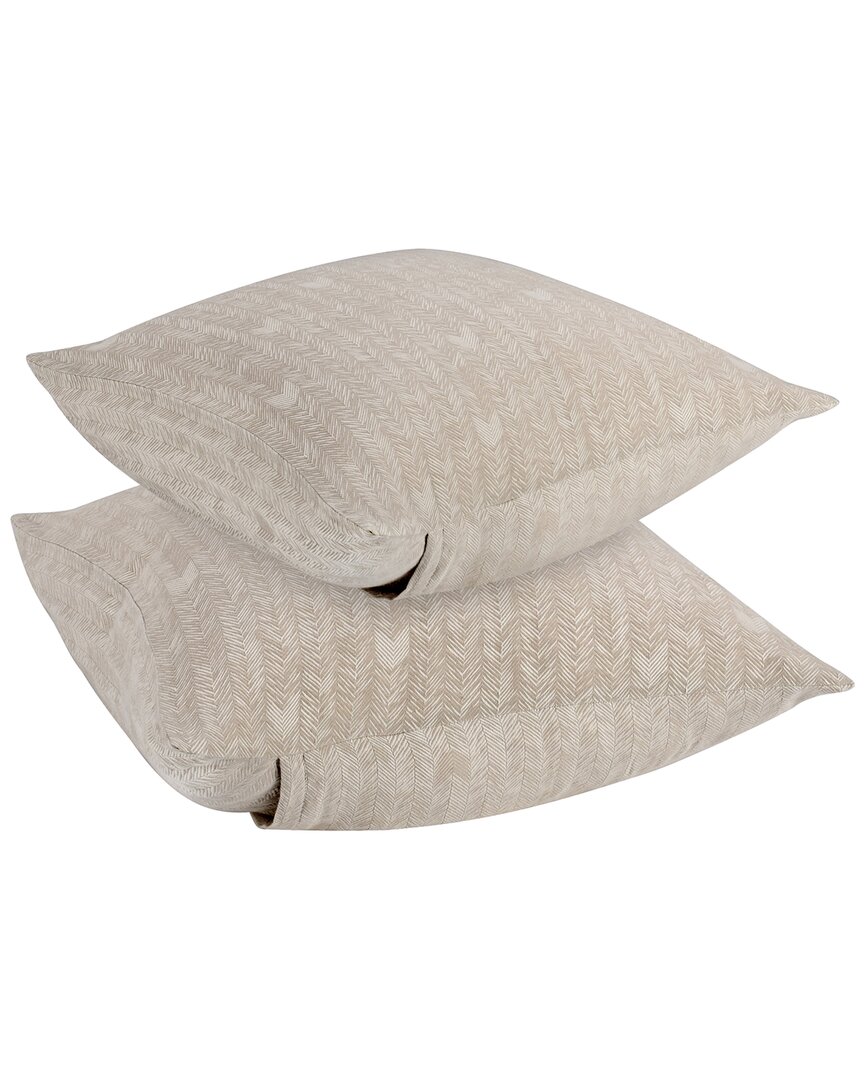 Villa By Classic Home Lana Embroidered Sham In Beige