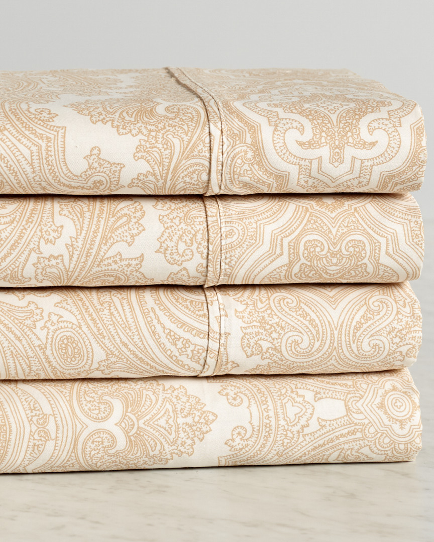 Superior 600 Thread Count Cotton Rich Easy Care Paisley Sheet Set