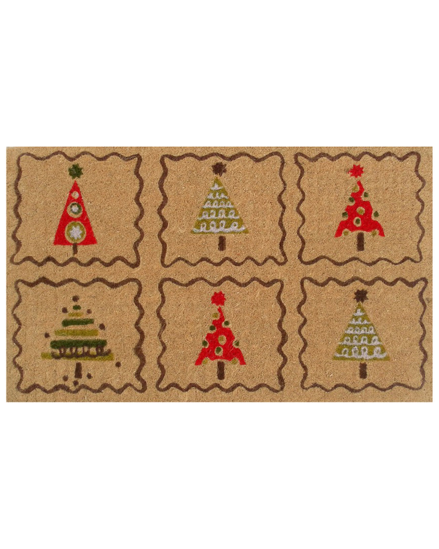Home & More Christmas Trees Doormat In Multi
