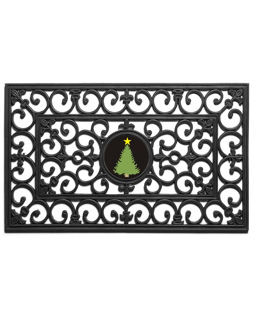Home & More Christmas Tree Doormat In Black
