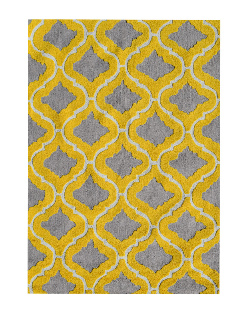 Pop Accents Marrakesh Hand-hooked Rug In Yellow