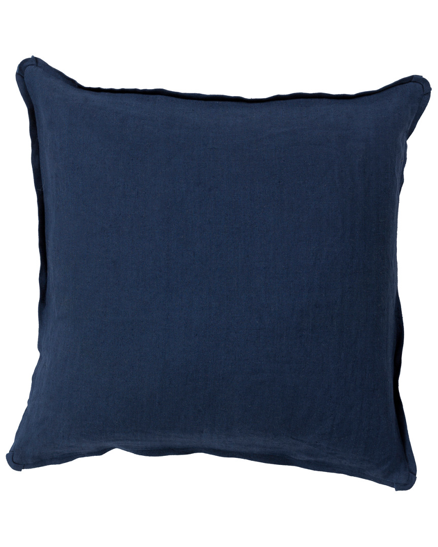 Surya Solid Decorative Pillow In Blue