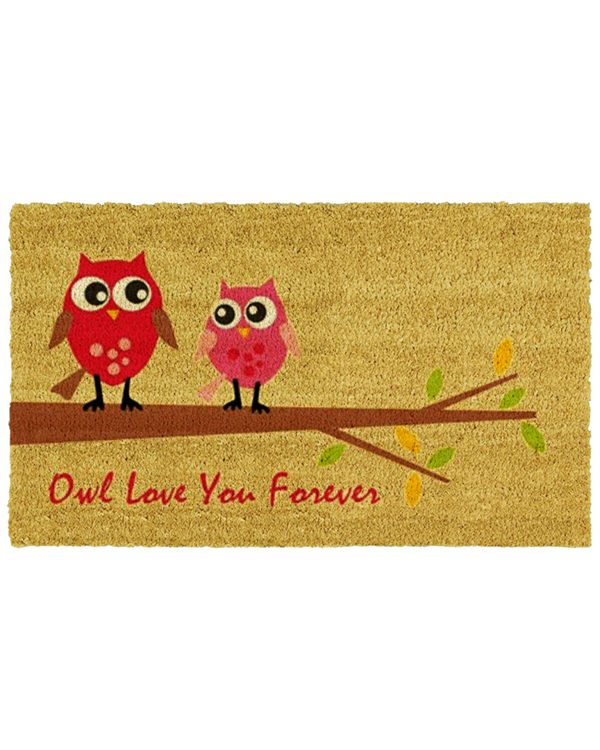 Home & More Owl Love Doormat In Multi