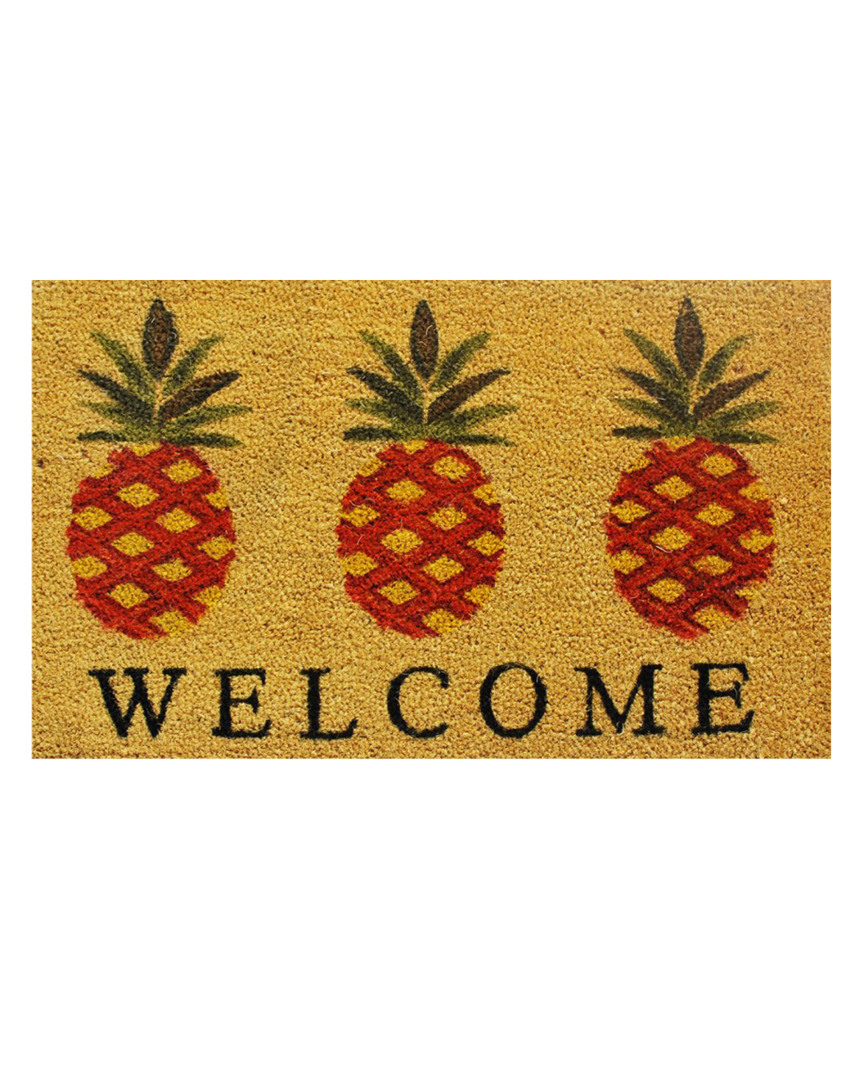 Home & More Pineapple Welcome  Doormat In Multi