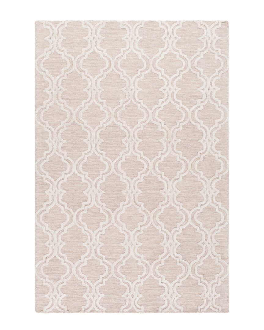 Surya Gable Hand-hooked Area Rug In White