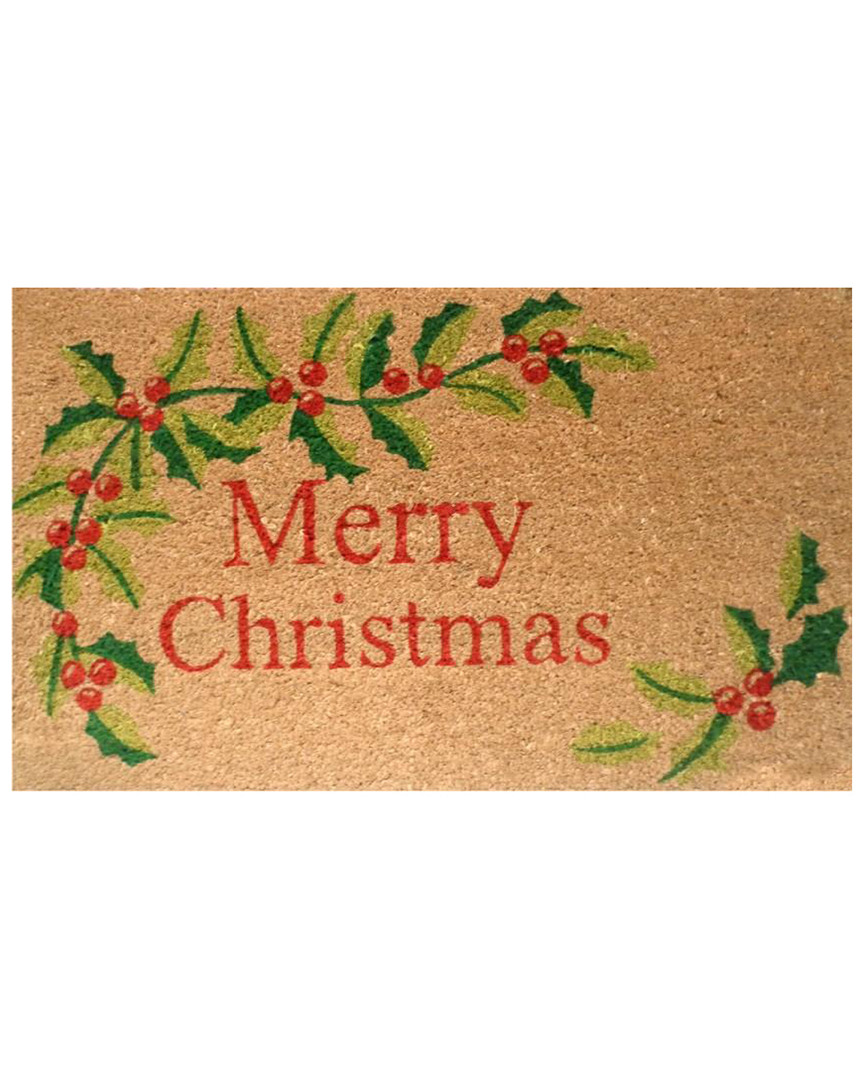 Home & More Merry Christmas Doormat In Brown