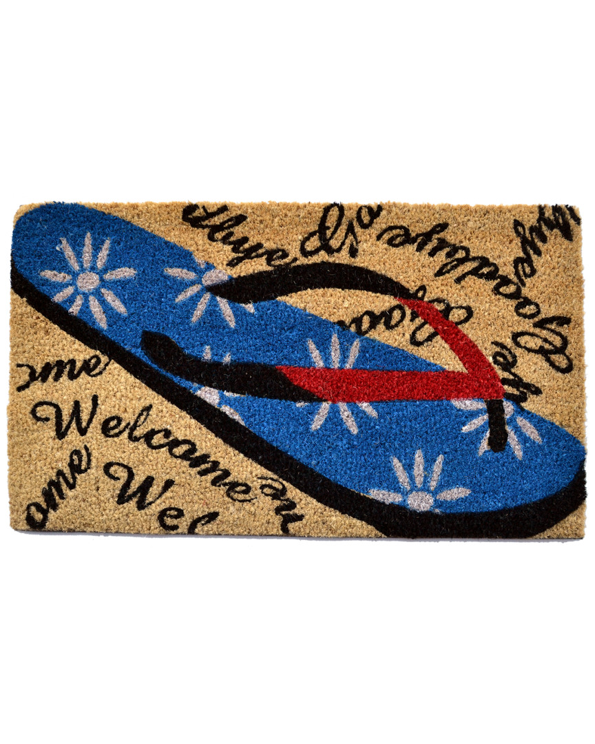 Imports Decor Welcome Goodbye Flip Flop Doormat