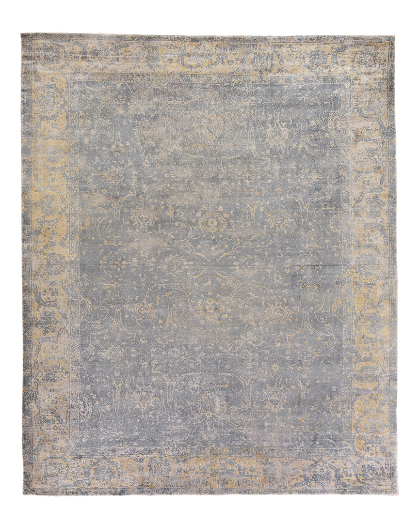 Exquisite Rugs Cassina Hand-made Wool & Bamboo Silk Contemporary Rug