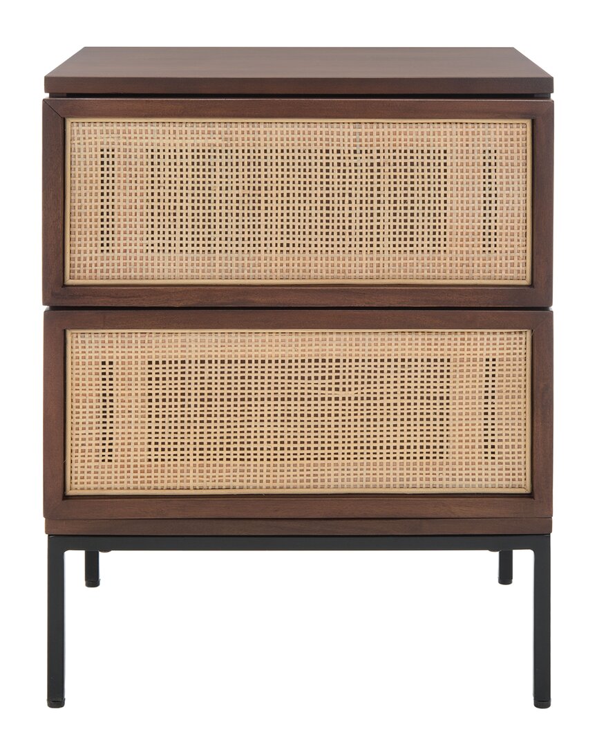 Safavieh Zadie 2-drawer Rattan Nightstand