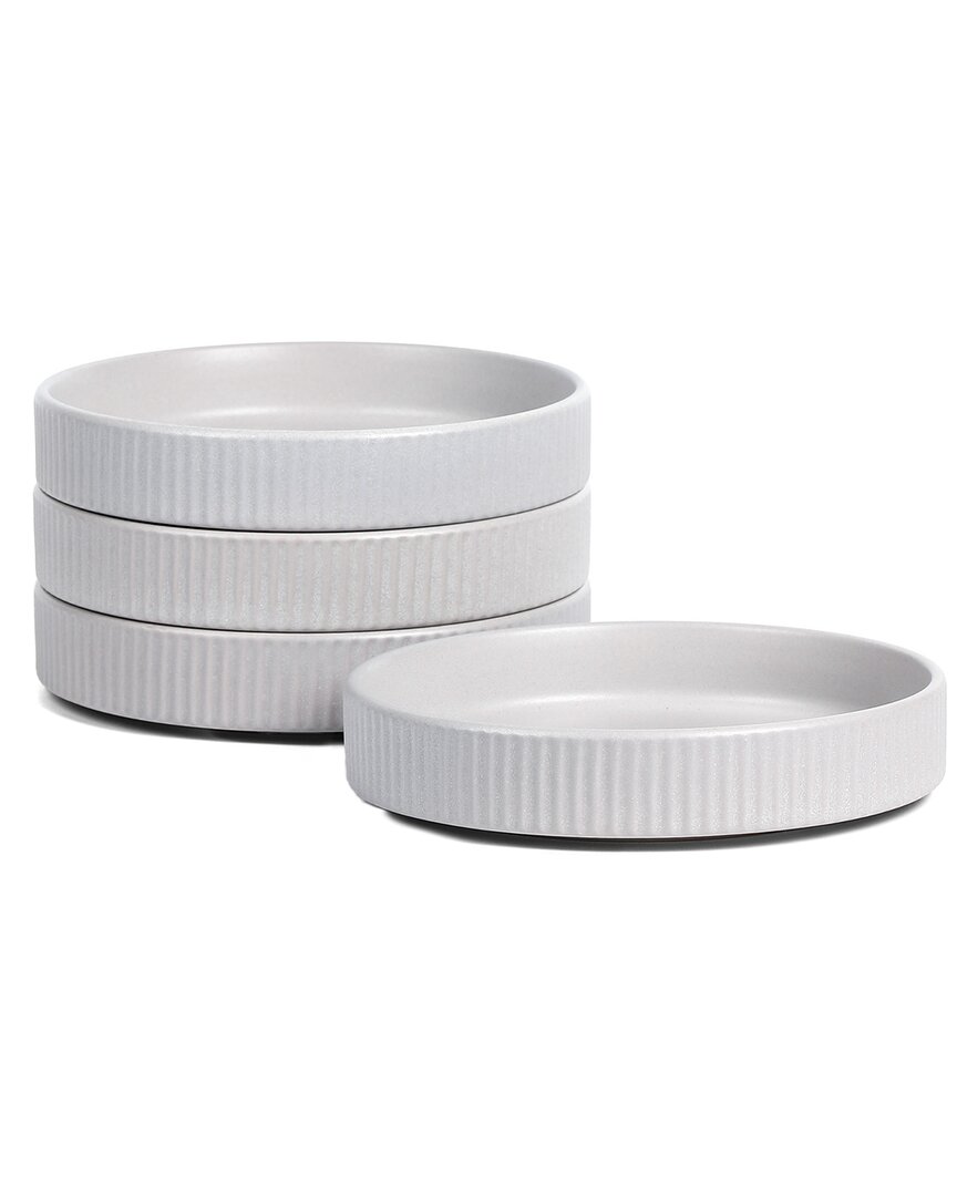 Stone Lain Haven 4pc Pasta Bowl Set Stoneware In White