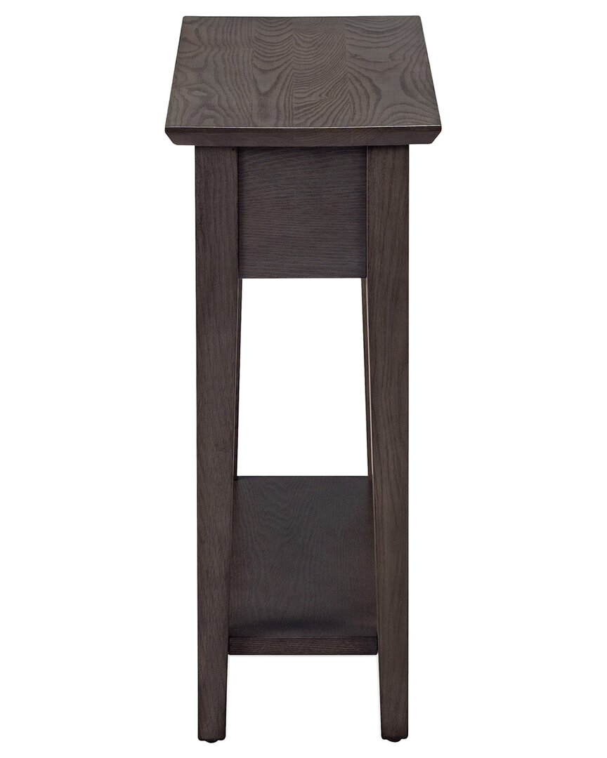 Leick Home Teegan Narrow 1-drawer Side Table With Shelf In Brown