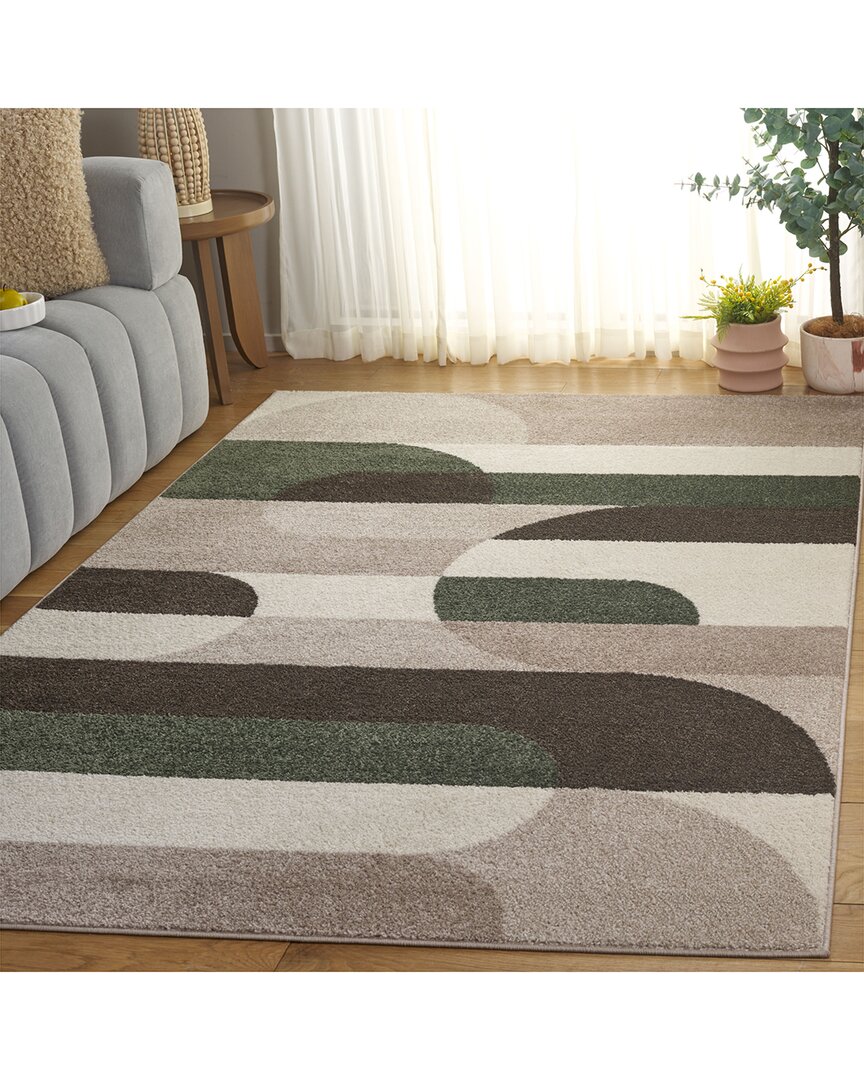 Safavieh Adirondack Olivyn Power Loomed Rug Beige / Green In Multi