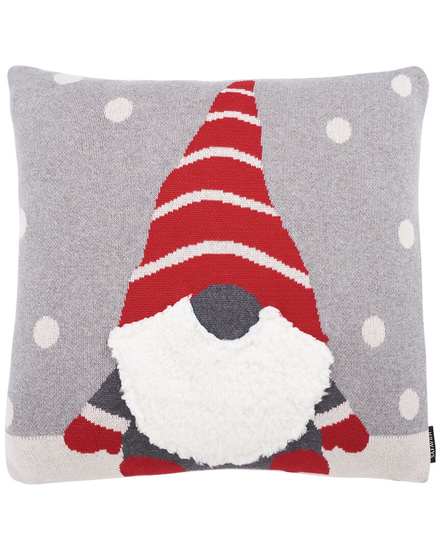 Safavieh Peppermint Elf Pillow In Grey