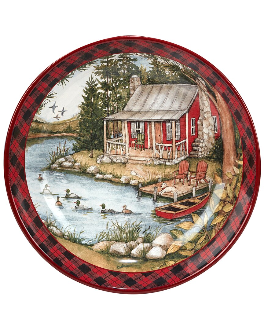 Certified International Lake Retreat Serving Bowl