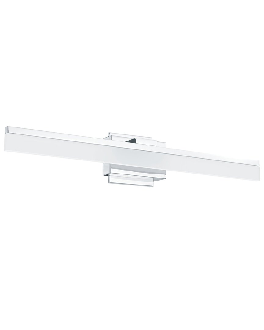 Eglo Palmital 1 Light Integrated Led Bath/vanity Light With Chrome Finish & Satin Acrylic Shade
